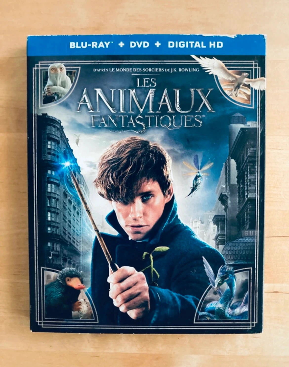 Combo Blu-ray DVD Les animaux fantastiques.
